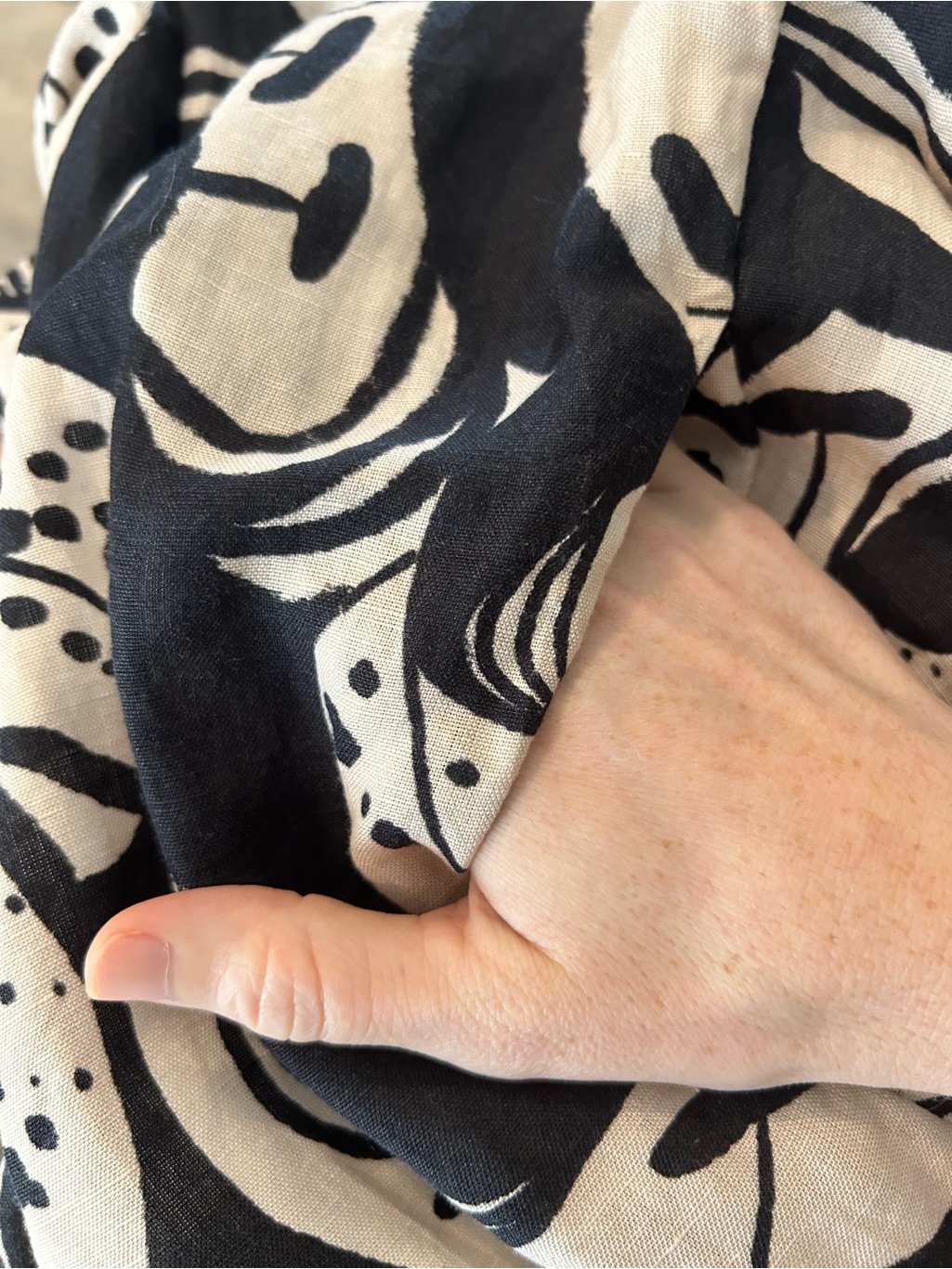 Mixed By Nasrin Wide Leg Lani Linen Jumpsuit Cala Lily Print — image 7 of 8